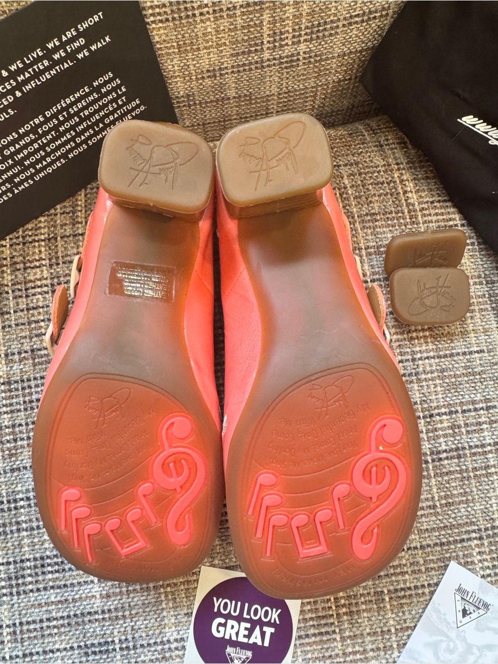 Fluevog Cavalieri limited edition Pink Double-Buckle Mary Jane Heels - Picture 5 of 6